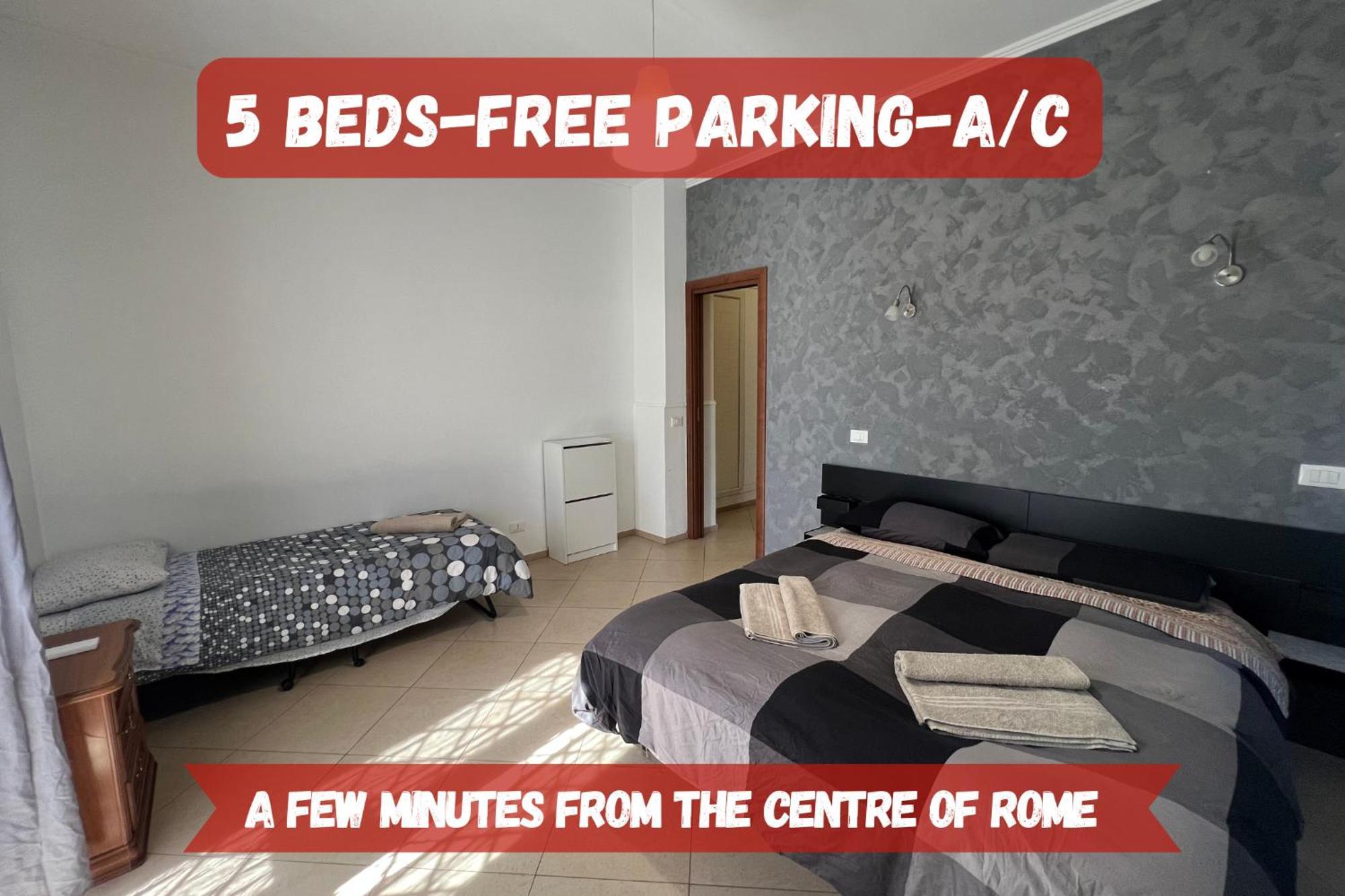 -5 Min From Bus Stop-Free Parking روما المظهر الخارجي الصورة